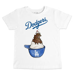 Los Angeles Dodgers Tiny Turnip Youth Sundae Helmet T-Shirt for sale