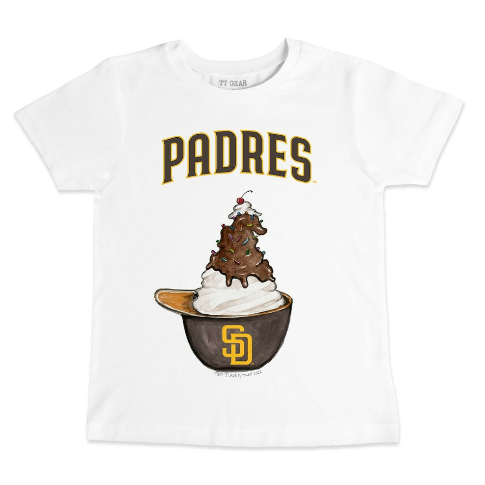 San Diego Padres Tiny Turnip Youth Sundae Helmet T-Shirt Online