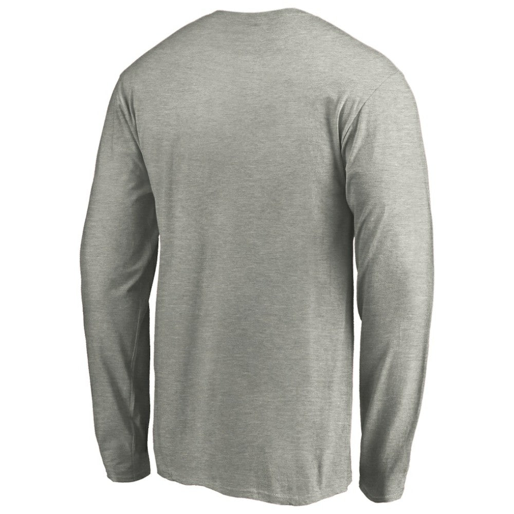 Pittsburgh Penguins Primary Logo Long Sleeve T-Shirt - Heather Gray | NHL near me