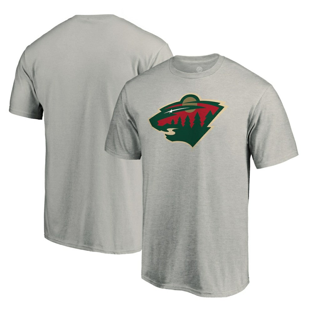 Minnesota Wild Primary Logo T-Shirt - Heather Gray | NHL near me