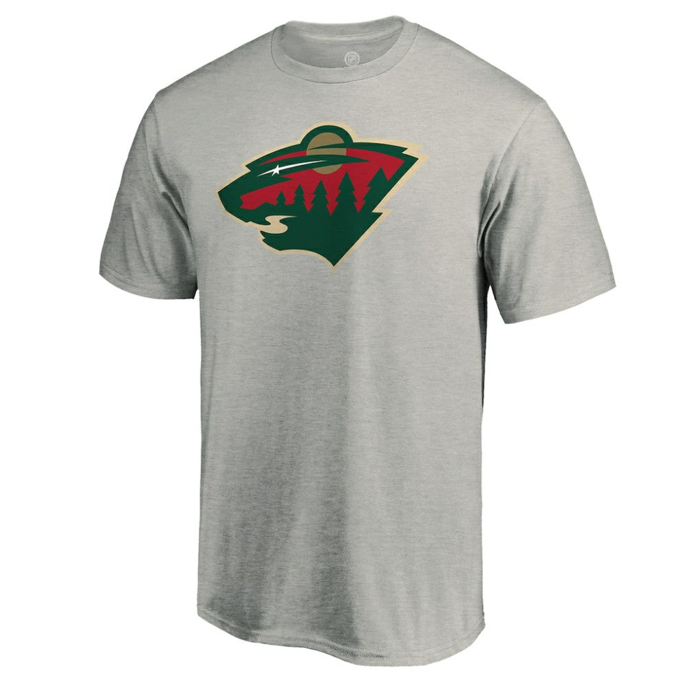 Minnesota Wild Primary Logo T-Shirt - Heather Gray | NHL near me