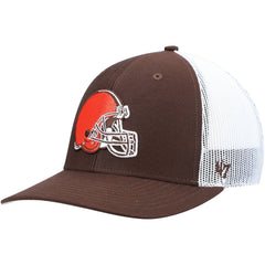 Cleveland Browns '47 Trucker Snapback Hat - Brown/White - 47 brand