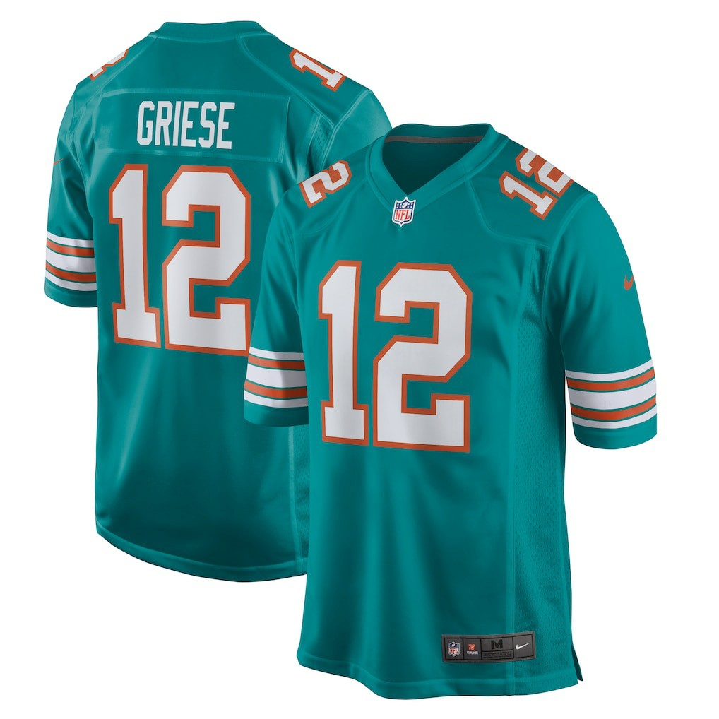 Bob Griese Miami Dolphins Retired Player Jersey - Aqua - Nike