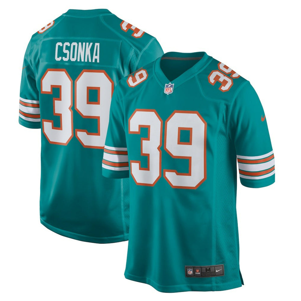 Larry Csonka Miami Dolphins Retired Player Jersey - Aqua - Nike