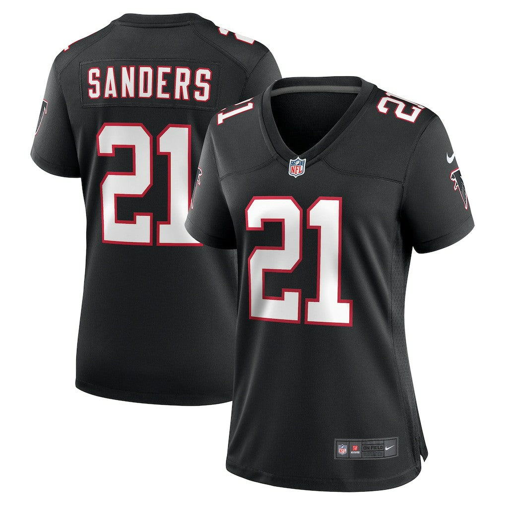 Deion Sanders Atlanta Falcons Women's Alternate Retired Player Game Jersey - Black - Nike