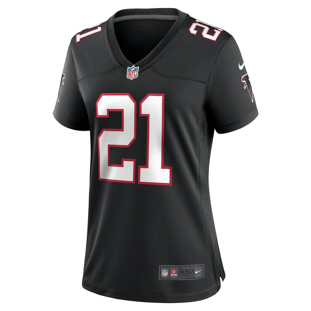 Deion Sanders Atlanta Falcons Women's Alternate Retired Player Game Jersey - Black - Nike