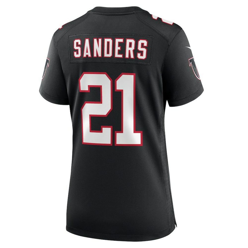Deion Sanders Atlanta Falcons Women's Alternate Retired Player Game Jersey - Black - Nike