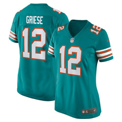 Bob Griese Miami Dolphins Women's Retired Player Jersey - Aqua - Nike