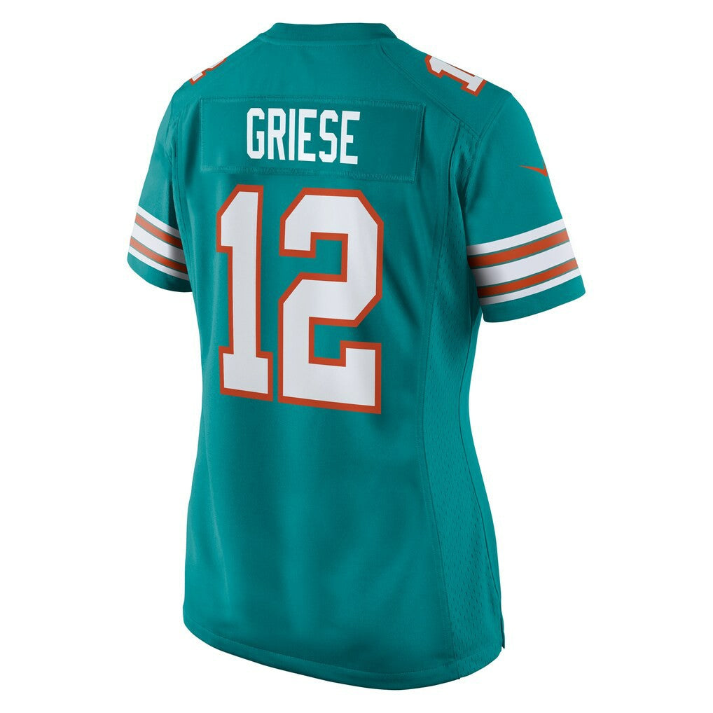 Bob Griese Miami Dolphins Women's Retired Player Jersey - Aqua - Nike