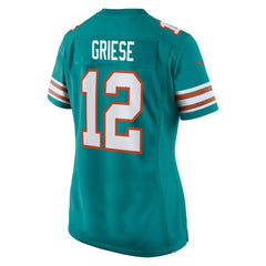 Bob Griese Miami Dolphins Women's Retired Player Jersey - Aqua - Nike