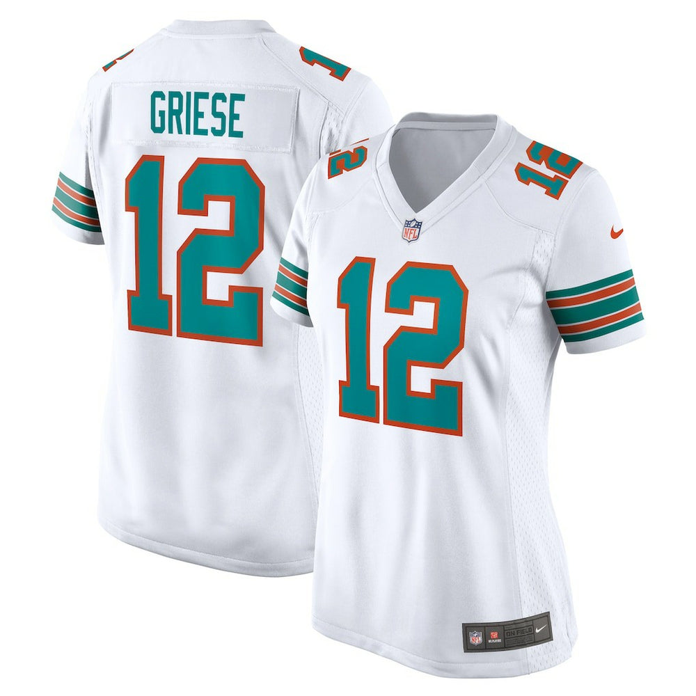 Bob Griese Miami Dolphins Women's Retired Player Jersey - White - Nike