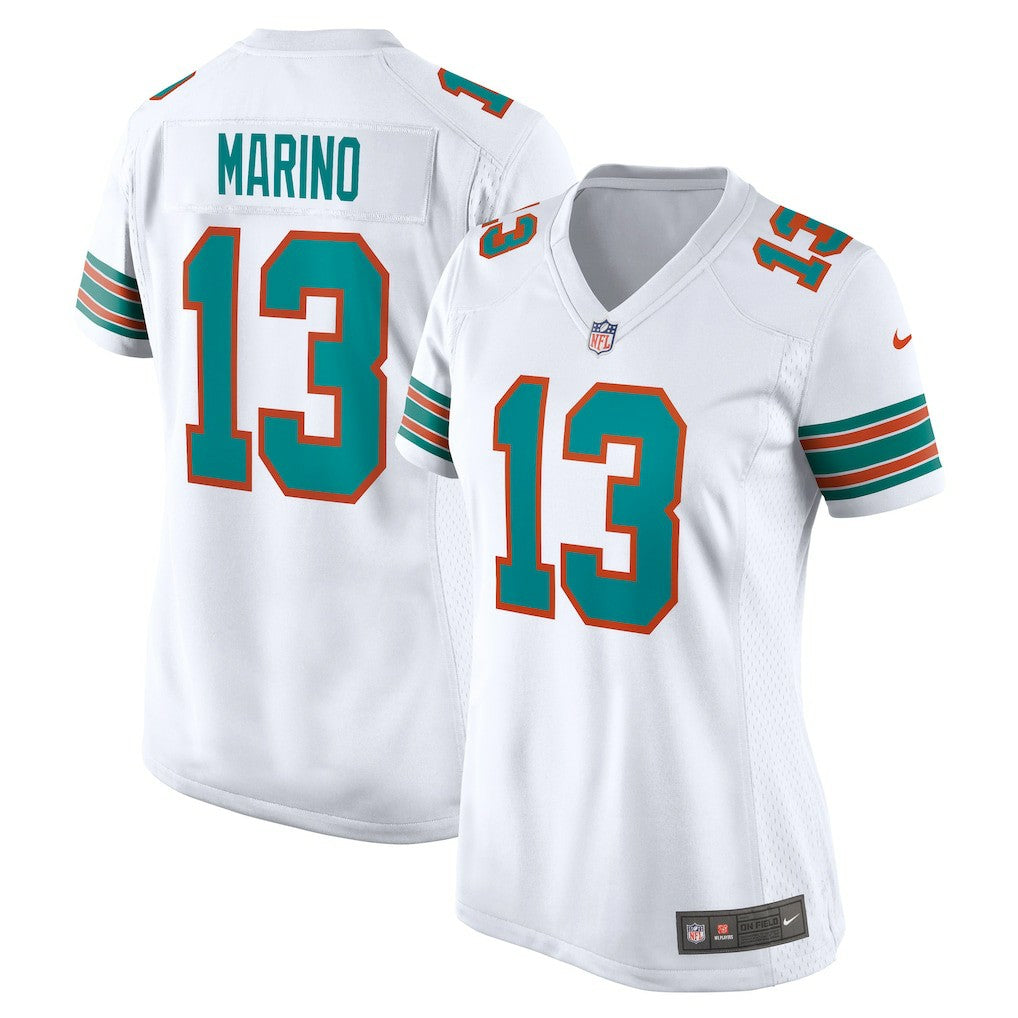 Dan Marino Miami Dolphins Women's Retired Player Jersey - White - Nike
