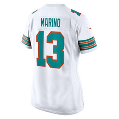 Dan Marino Miami Dolphins Women's Retired Player Jersey - White - Nike