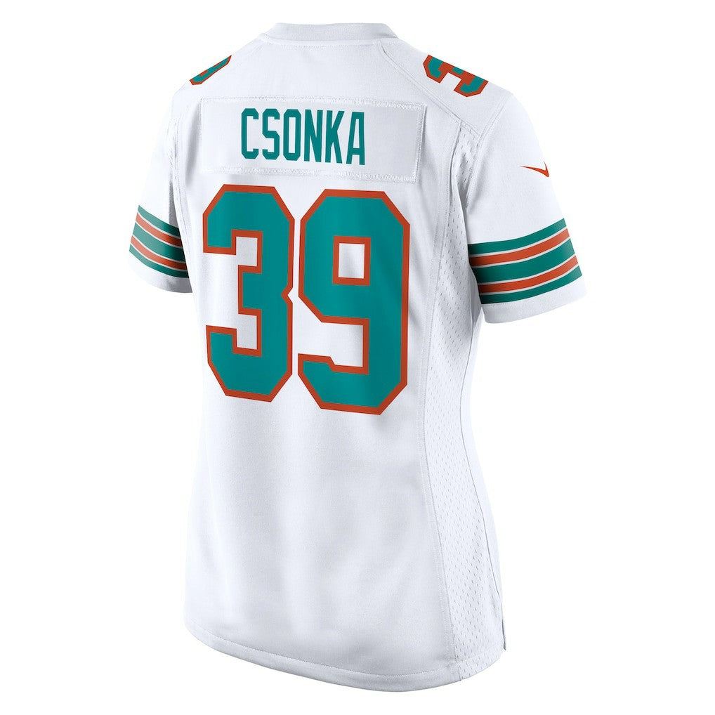 Larry Csonka Miami Dolphins Women's Retired Player Jersey - White - Nike