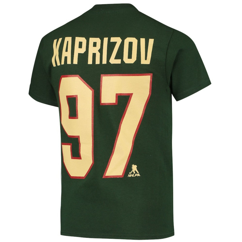Kirill Kaprizov Minnesota Wild Youth Player Name & Number T-Shirt - Green | NHL discount