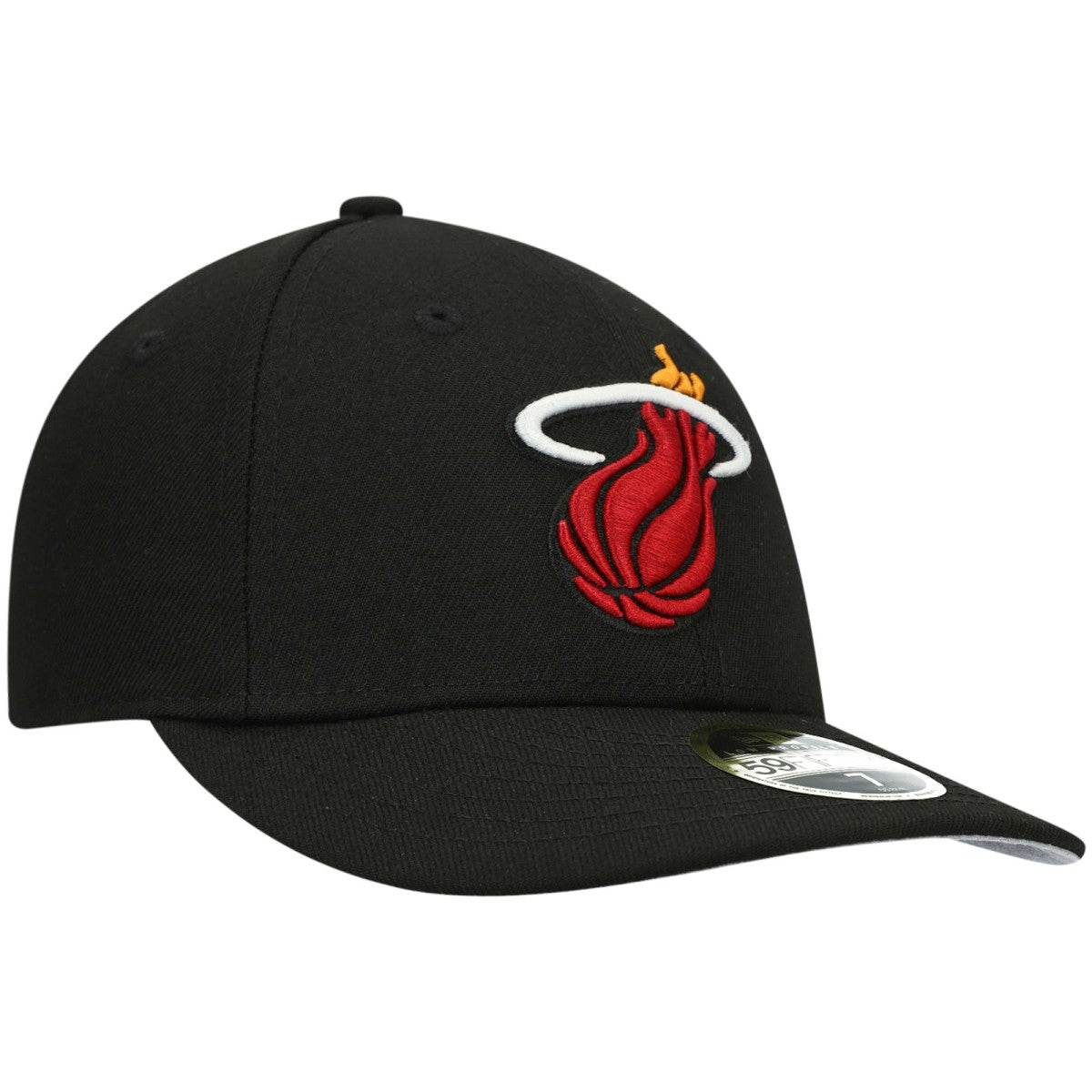New Era Miami Heat Team Low Profile 59FIFTY Fitted Hat Black