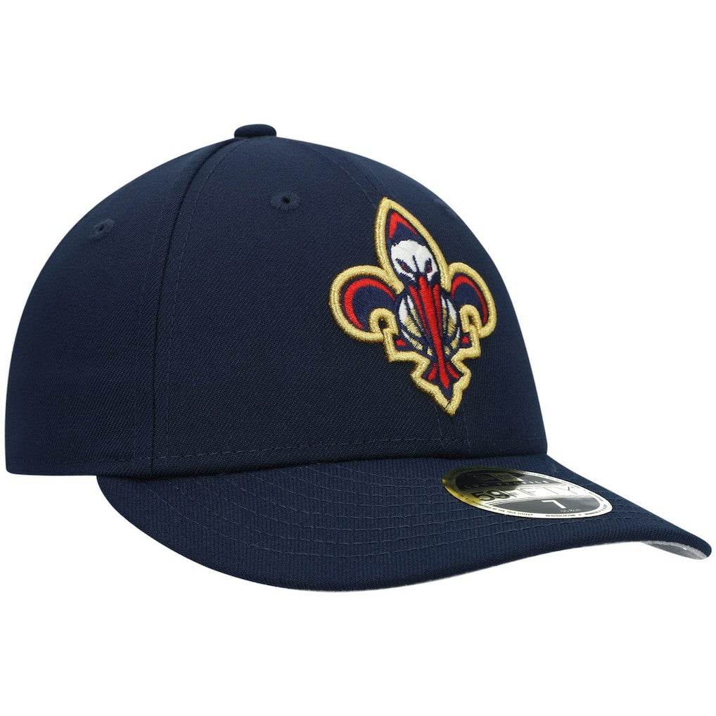 New Era New Orleans Pelicans Team Logo Low Profile 59FIFTY Fitted Hat Navy