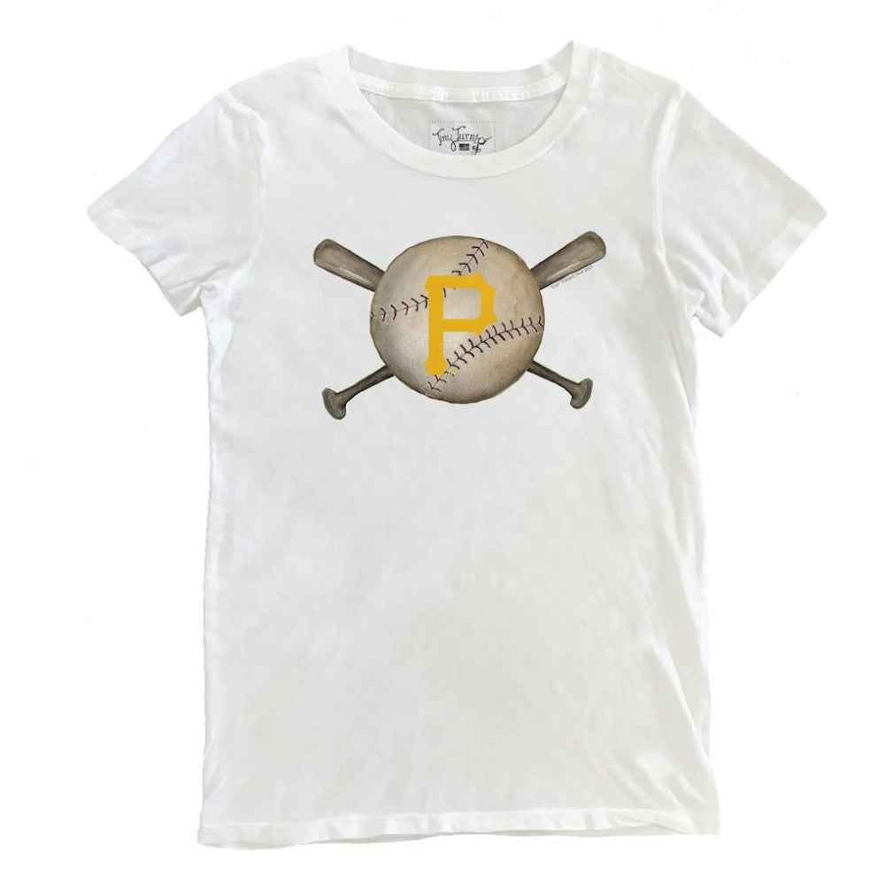 Pittsburgh Pirates Tiny Turnip Women's Baseball Crossbats T-Shirt Sale