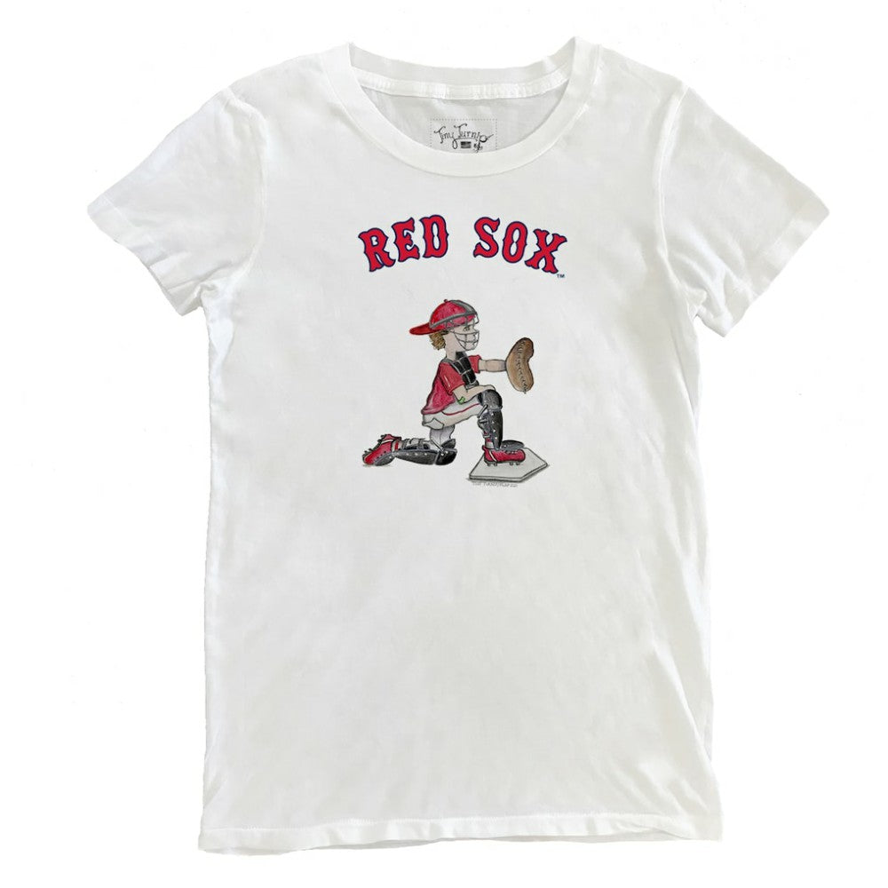 Boston Red Sox Tiny Turnip Women's Caleb the Catcher T-Shirt Sale