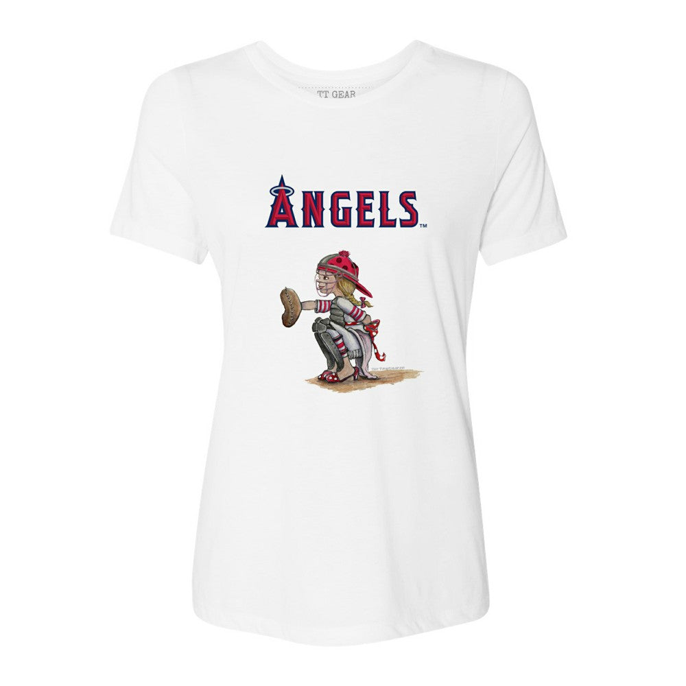 Los Angeles Angels Tiny Turnip Women's Kate the Catcher T-Shirt Online