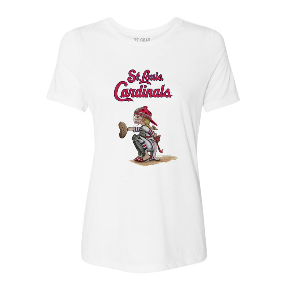 St. Louis Cardinals Tiny Turnip Women's Kate the Catcher T-Shirt Outlet