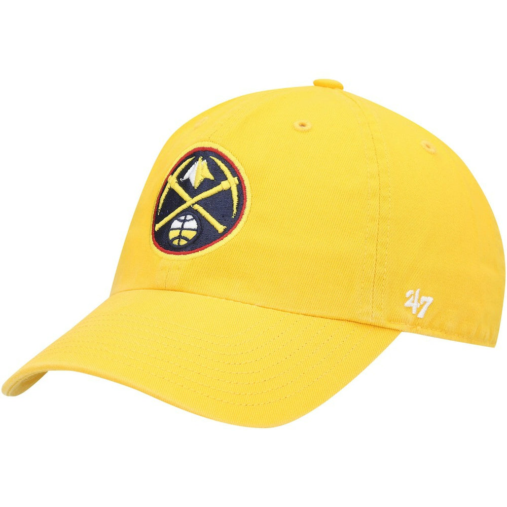 47 brand Denver Nuggets '47 Core Logo Clean Up Adjustable Hat Gold