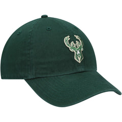 47 brand Milwaukee Bucks '47 Core Logo Clean Up Adjustable Hat Hunter Green