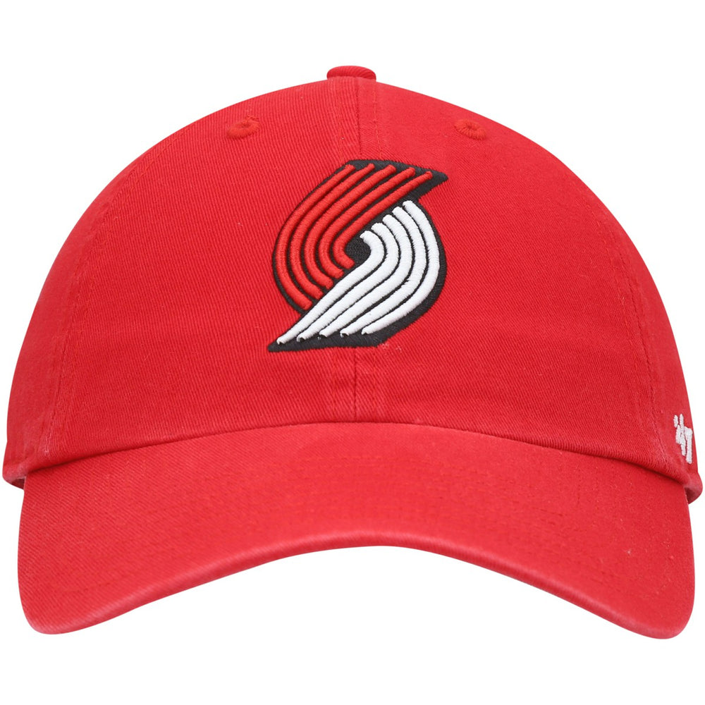 47 brand Portland Trail Blazers '47 Core Logo Clean Up Adjustable Hat Red