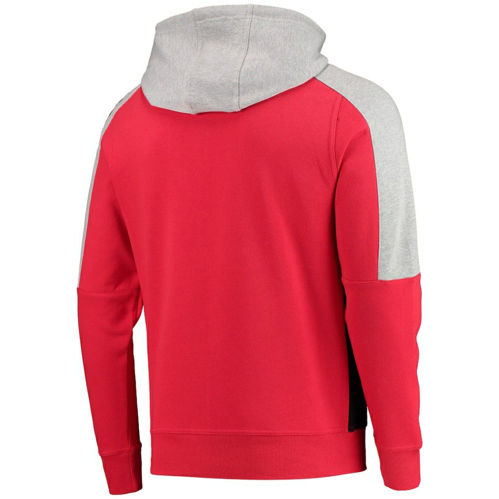 Chicago Blackhawks Starter Playoffs Color Block Full-Zip Hoodie - Red/Black | NHL online