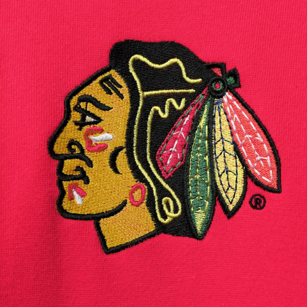 Chicago Blackhawks Starter Playoffs Color Block Full-Zip Hoodie - Red/Black | NHL online