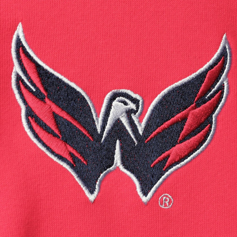 Washington Capitals Starter Playoffs Color Block Full-Zip Hoodie - Red/Navy | NHL Lifestyle