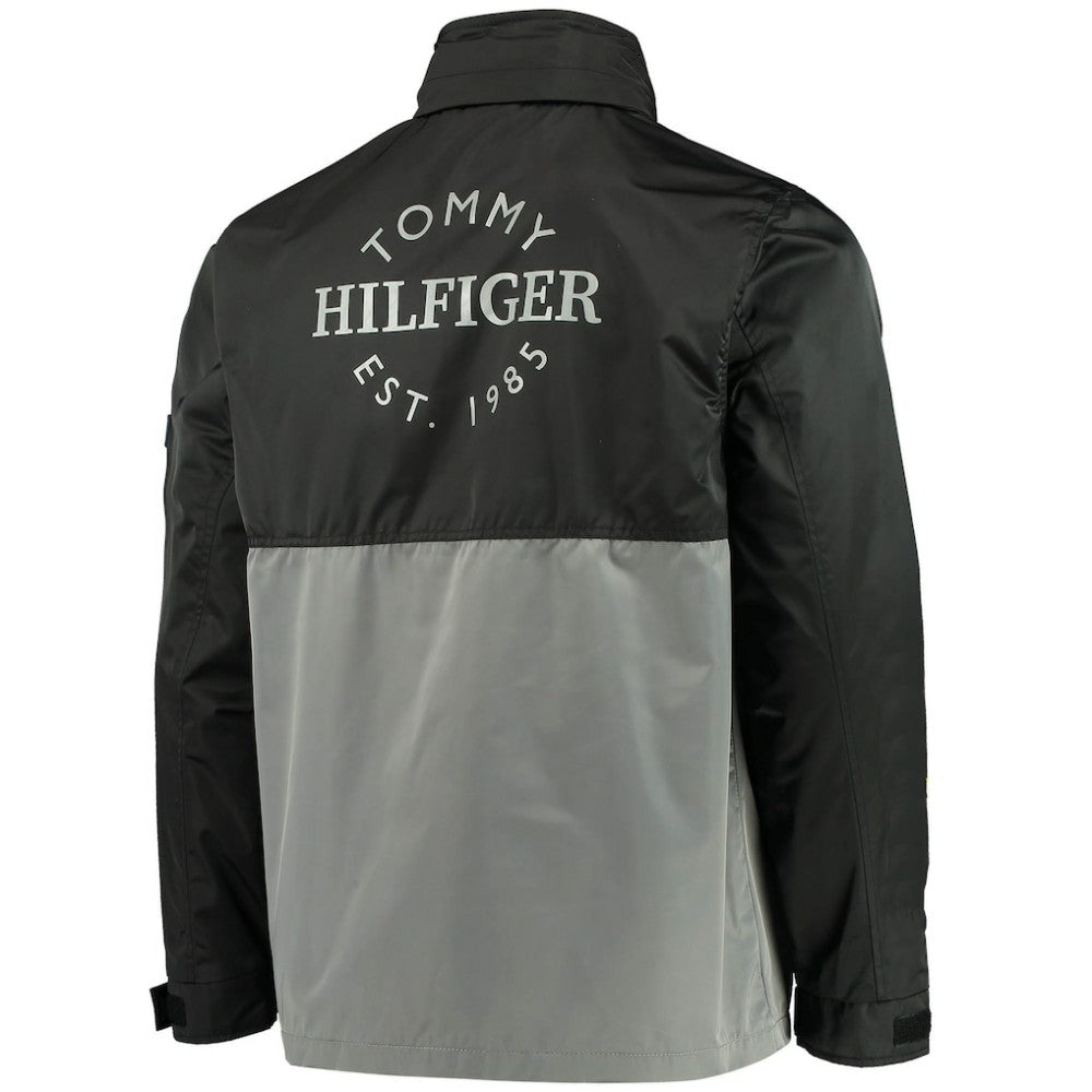 Philadelphia Flyers Tommy Hilfiger Anorak Quarter-Zip Hoodie Jacket - Black/Gray | NHL sale
