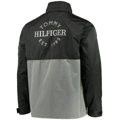 Philadelphia Flyers Tommy Hilfiger Anorak Quarter-Zip Hoodie Jacket - Black/Gray | NHL sale