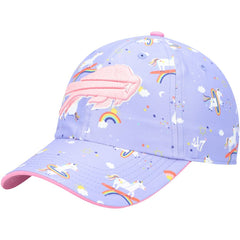 Buffalo Bills '47 Girls Preschool Unicorn Clean Up Adjustable Hat - Purple - 47 brand