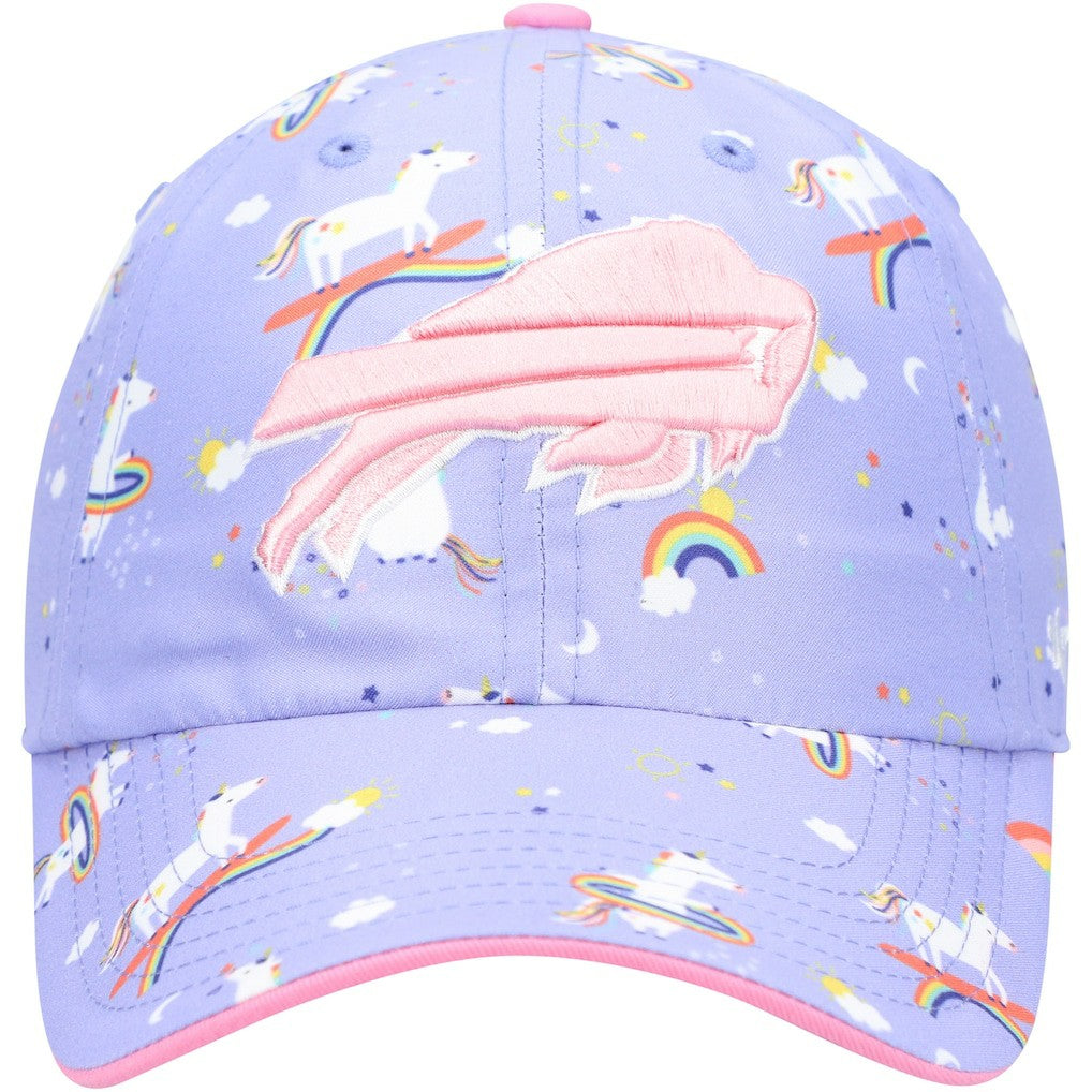 Buffalo Bills '47 Girls Preschool Unicorn Clean Up Adjustable Hat - Purple - 47 brand