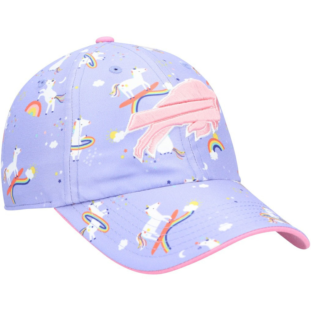 Buffalo Bills '47 Girls Preschool Unicorn Clean Up Adjustable Hat - Purple - 47 brand