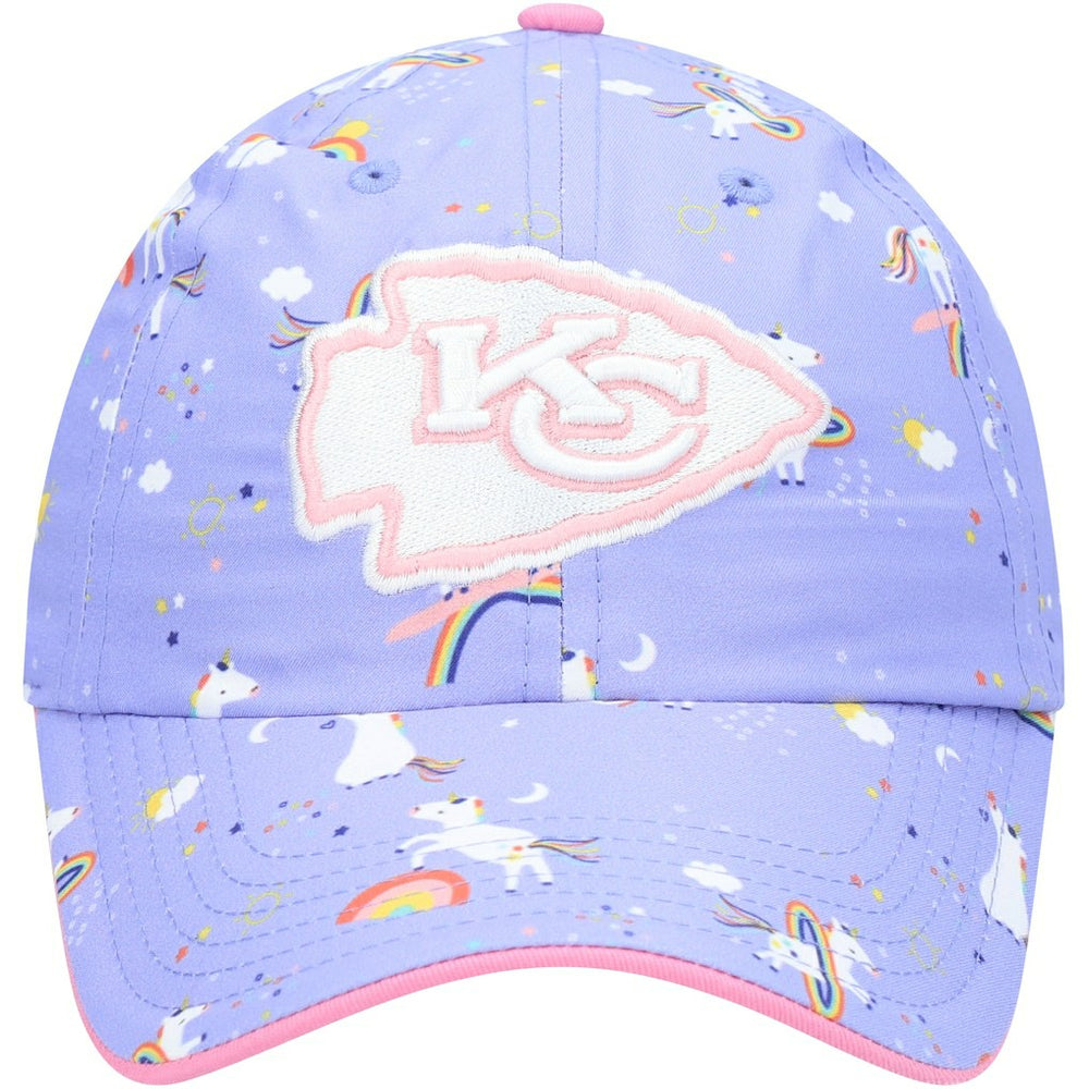 Kansas City Chiefs '47 Girls Preschool Unicorn Clean Up Adjustable Hat - Purple - 47 brand