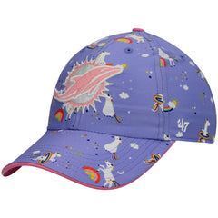 Miami Dolphins '47 Girls Preschool Unicorn Clean Up Adjustable Hat - Purple - 47 brand