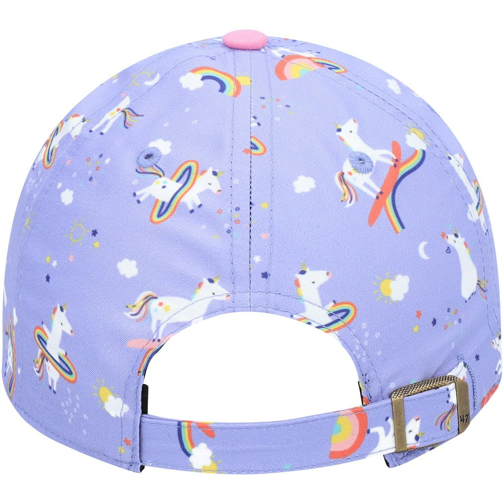 Las Vegas Raiders '47 Girls Preschool Unicorn Clean Up Adjustable Hat - Purple - 47 brand