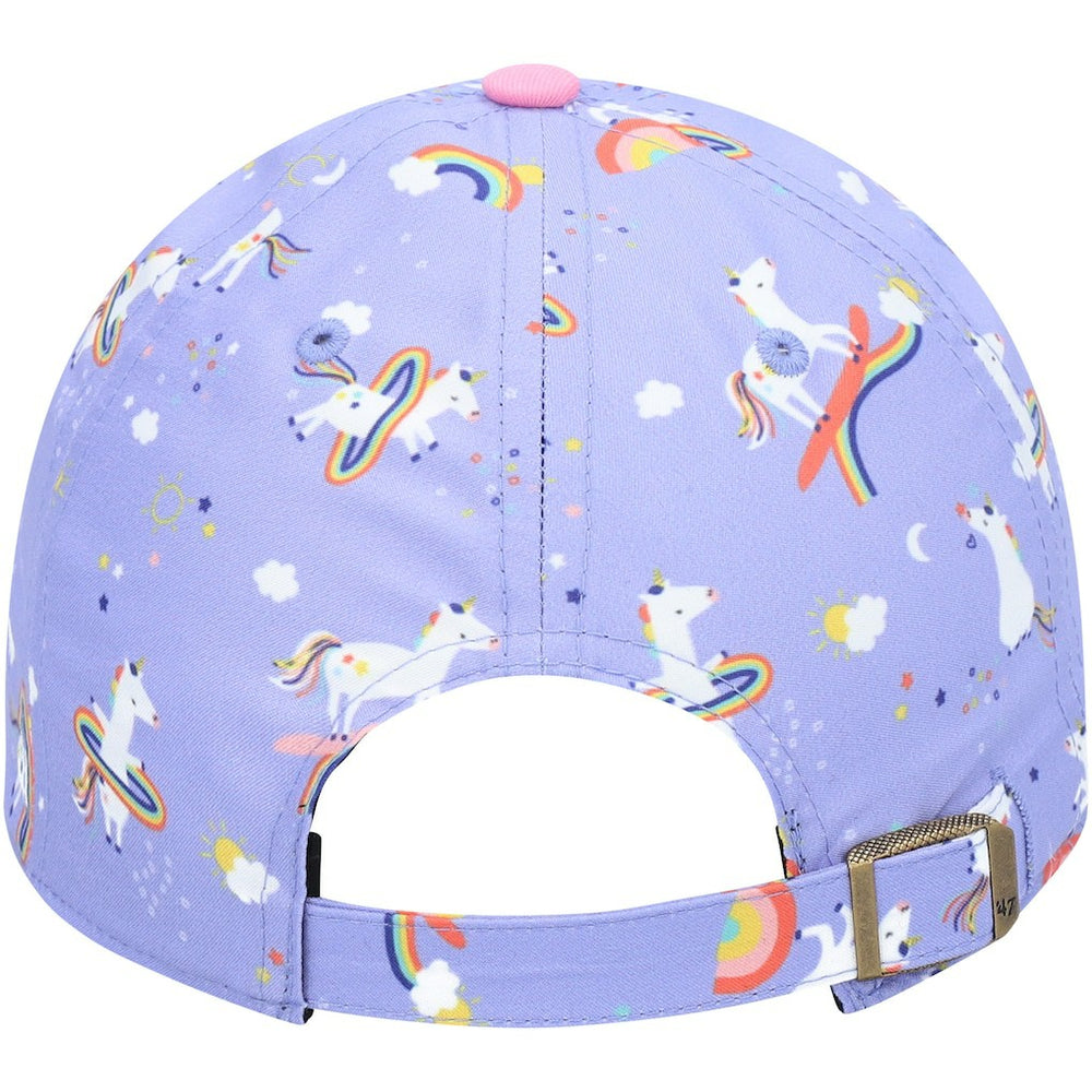 Las Vegas Raiders '47 Girls Preschool Unicorn Clean Up Adjustable Hat - Purple - 47 brand