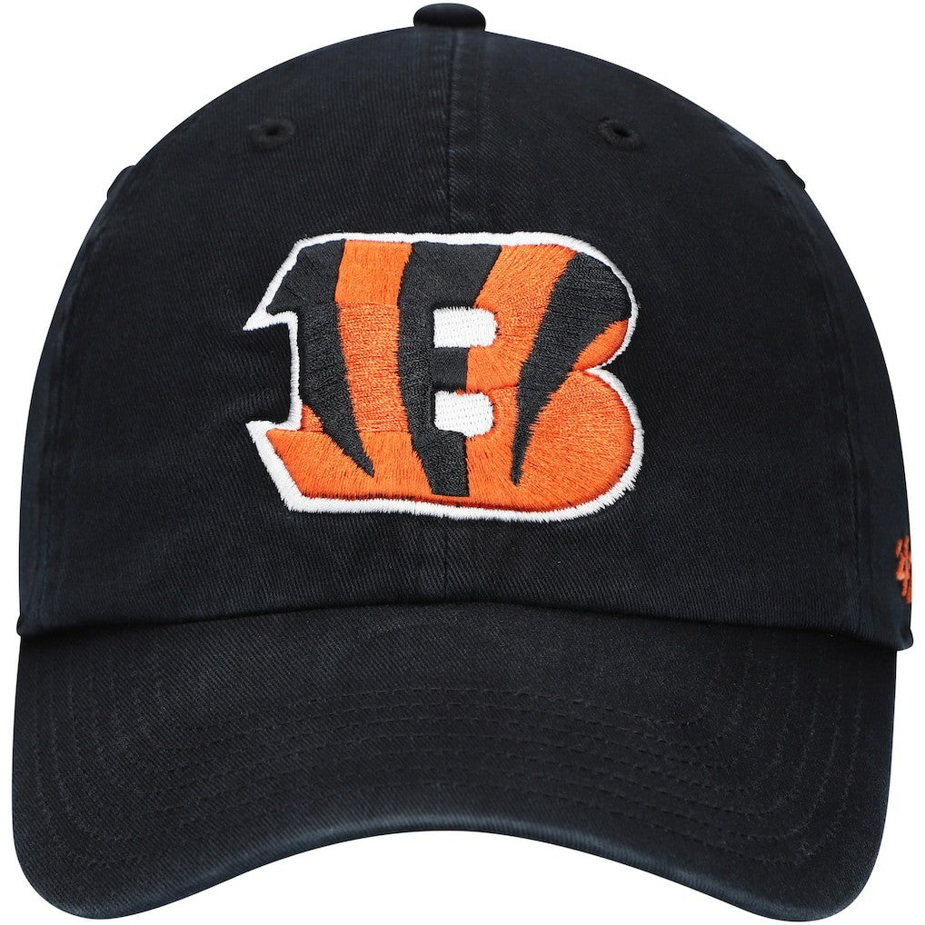 Cincinnati Bengals '47 Youth Logo Clean Up Adjustable Hat - Black - 47 brand