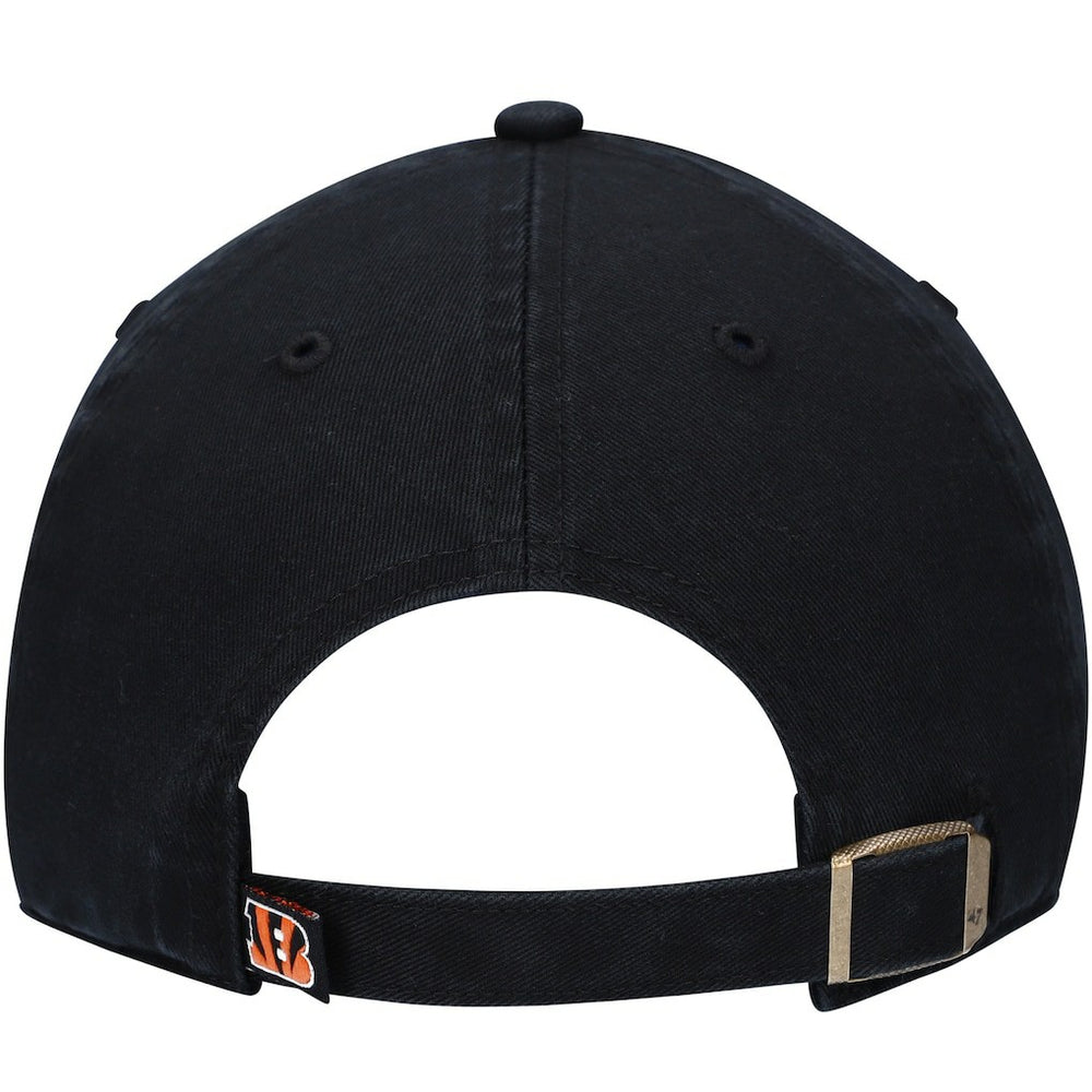 Cincinnati Bengals '47 Youth Logo Clean Up Adjustable Hat - Black - 47 brand