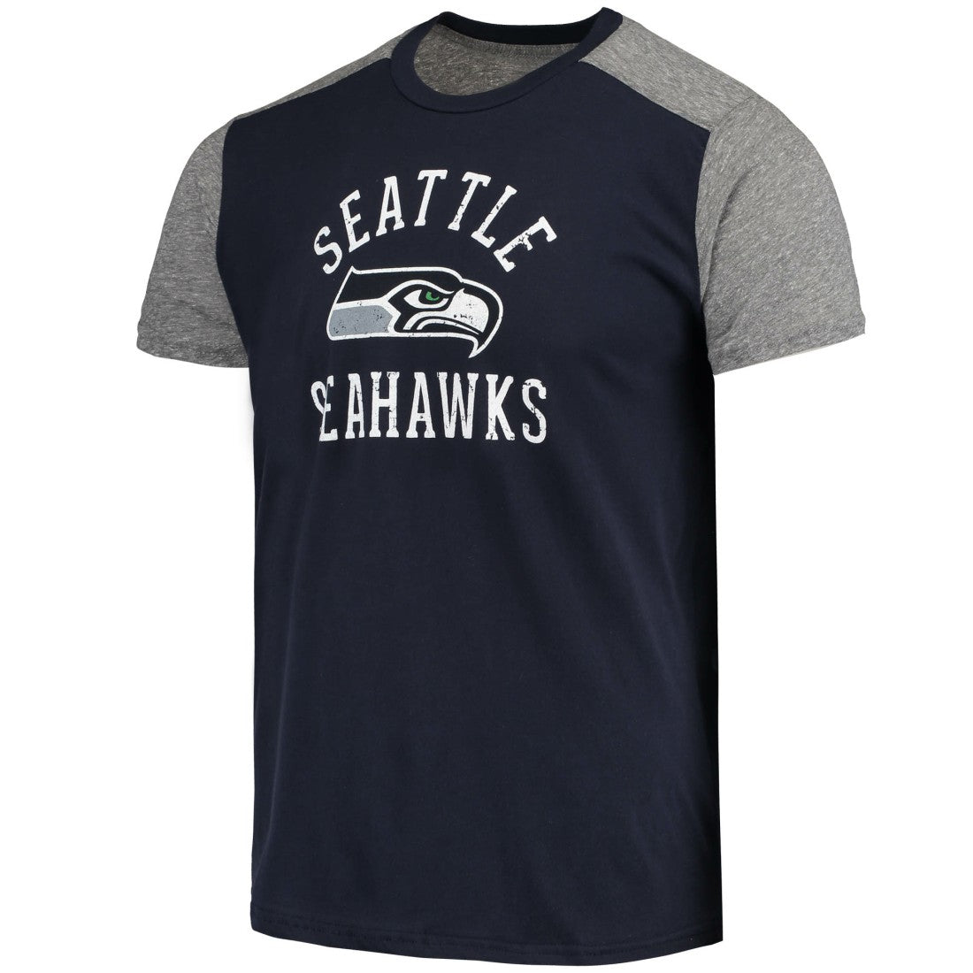 Seattle Seahawks Majestic Threads Field Goal Slub T-Shirt - College Navy/Gray - NFL