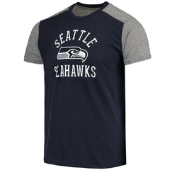 Seattle Seahawks Majestic Threads Field Goal Slub T-Shirt - College Navy/Gray - NFL