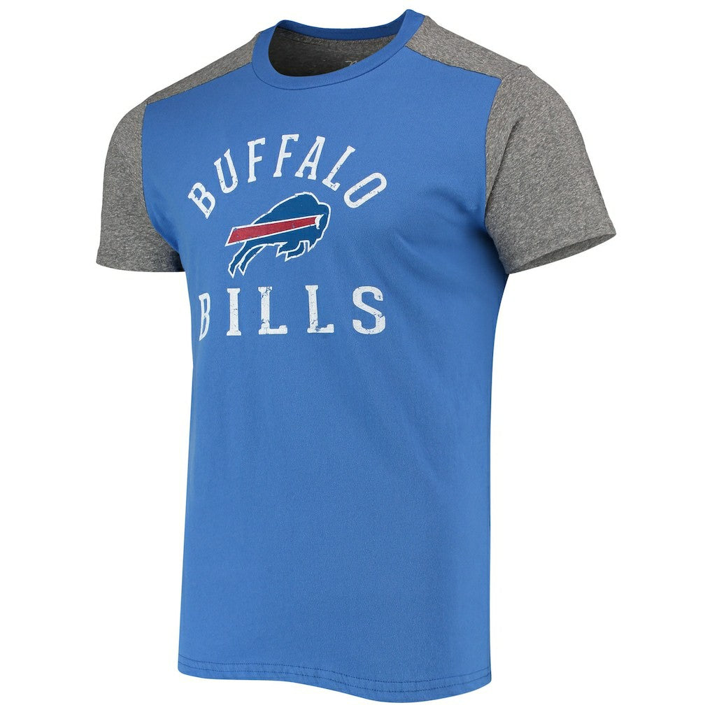 Buffalo Bills Majestic Threads Field Goal Slub T-Shirt - Royal/Gray - NFL