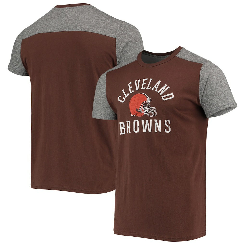 Cleveland Browns Majestic Threads Field Goal Slub T-Shirt - Brown/Gray - NFL