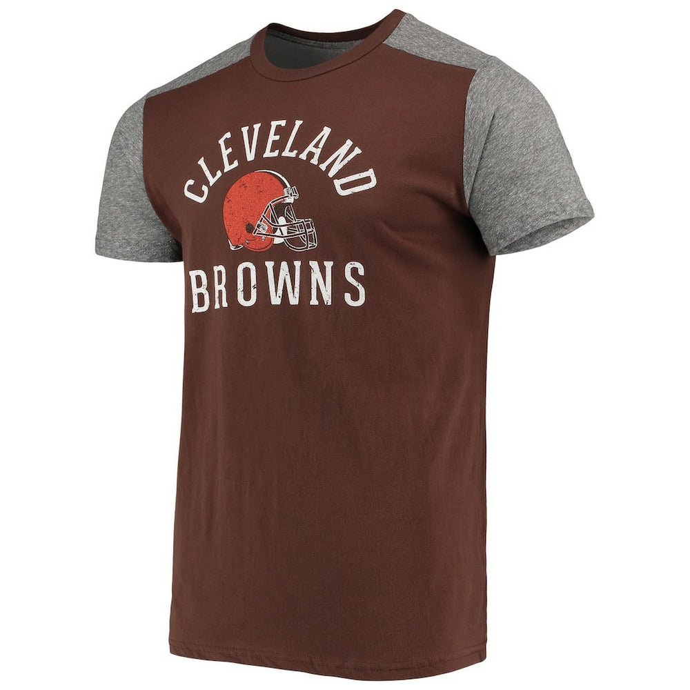 Cleveland Browns Majestic Threads Field Goal Slub T-Shirt - Brown/Gray - NFL
