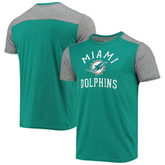 Miami Dolphins Majestic Threads Field Goal Slub T-Shirt - Aqua/Gray - NFL