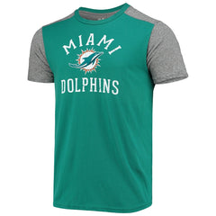 Miami Dolphins Majestic Threads Field Goal Slub T-Shirt - Aqua/Gray - NFL