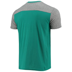Miami Dolphins Majestic Threads Field Goal Slub T-Shirt - Aqua/Gray - NFL